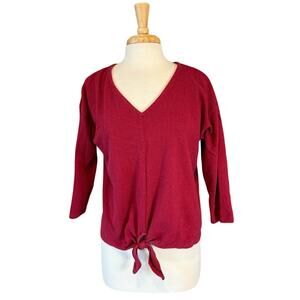 Old Navy Red Knit Fabric Top Medium